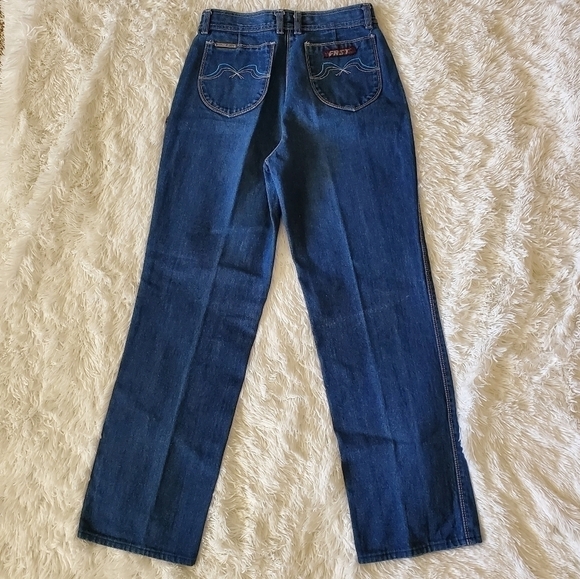 Vintage super high waist straight leg FAST jeans 4/6 - Picture 7 of 8